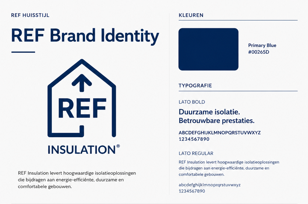 Mockup van huisstijlcase REF